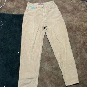 (used) beige empyre corduroy womens skateboarding pants
